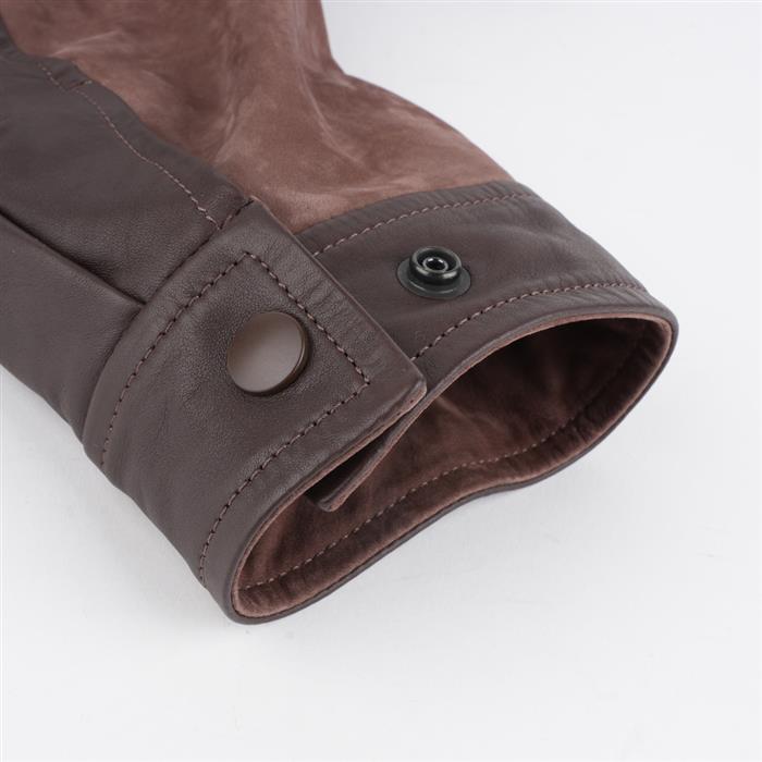 Lemaire Paper Cow Soft Leather Blazer Jacket for Men Brown