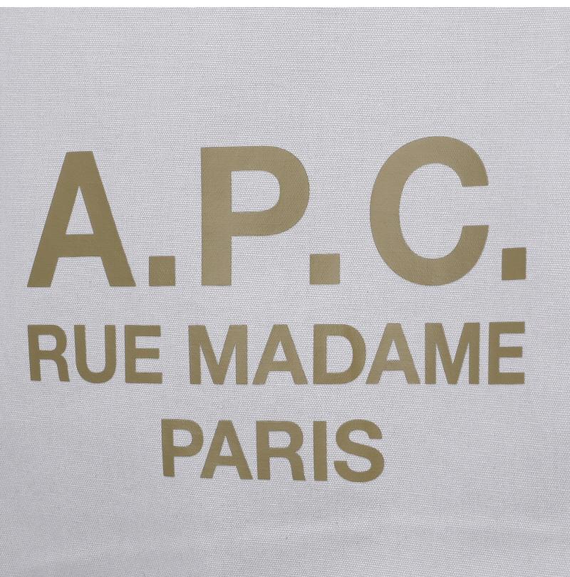 A.P.C. Unisex Canvas Tote Bag M67064 LAB LIGHT GREY