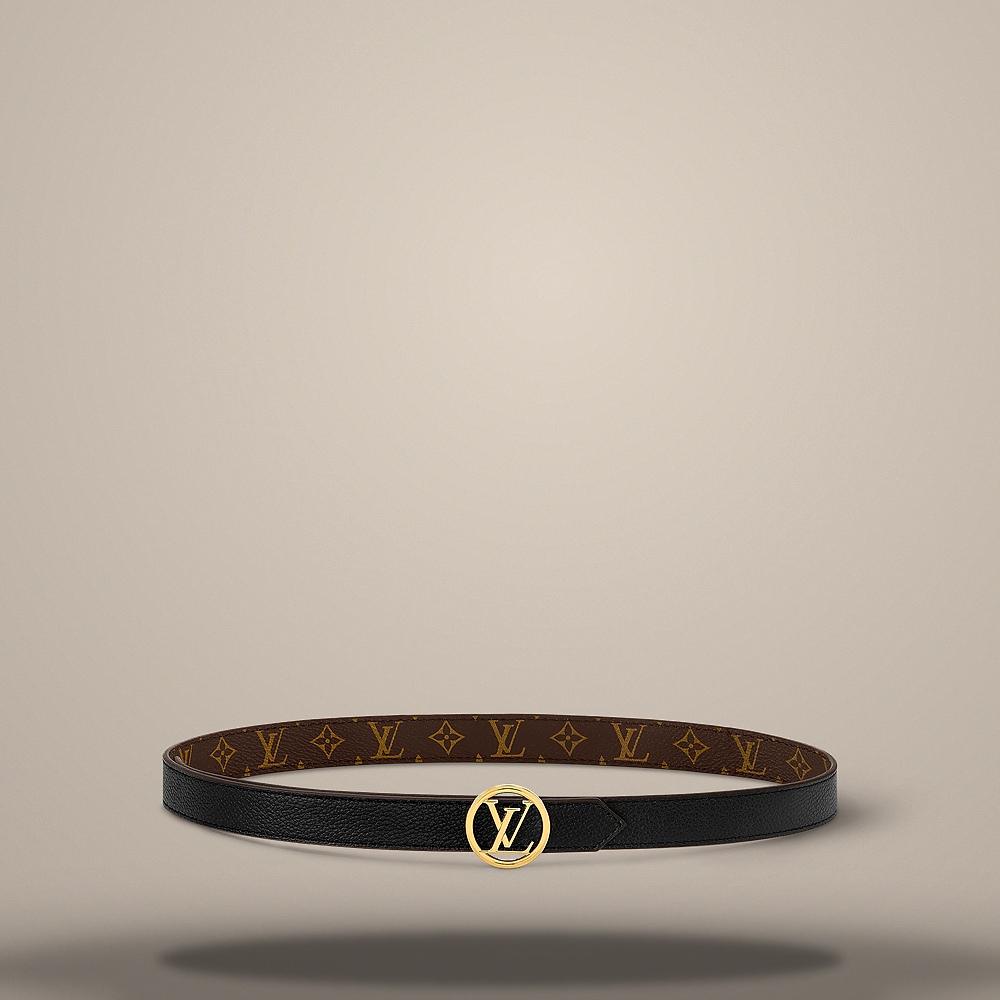 Louis Vuitton LV Circle Reversible Belt 20mm Width Brown/Black M0567