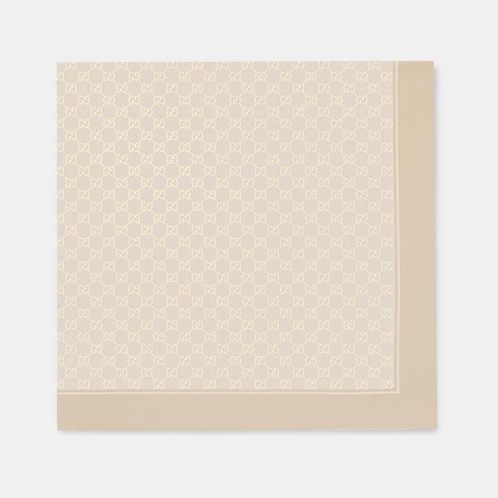 GUCCI GG Silk Carré Scarf 812251 3G001 9078