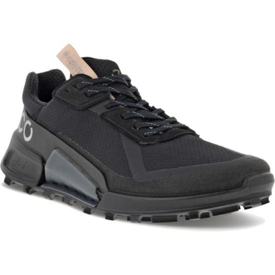 ecco Leather Low-Top Sneakers for Men 82283356340 BLACK DARK SHADOW DOM