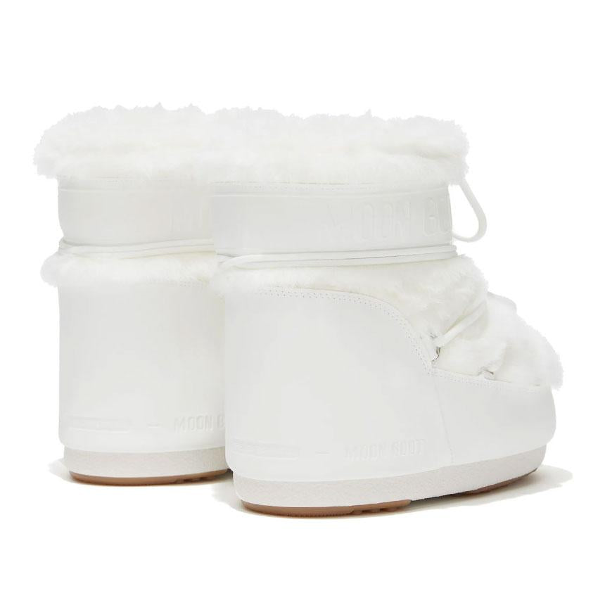 MOON BOOT White Faux Fur Shearling Icon Snow Padded Ankl 1409390 A002 80D1409390