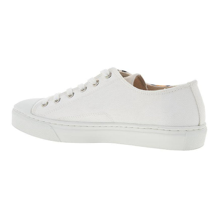 Vivienne Westwood Men’s Plimsoll Low-Top Sneakers White Canvas