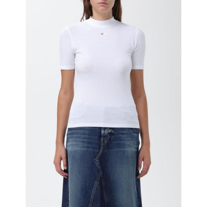DIESEL Logo Tank Top White Cotton Sleeveless Shirt