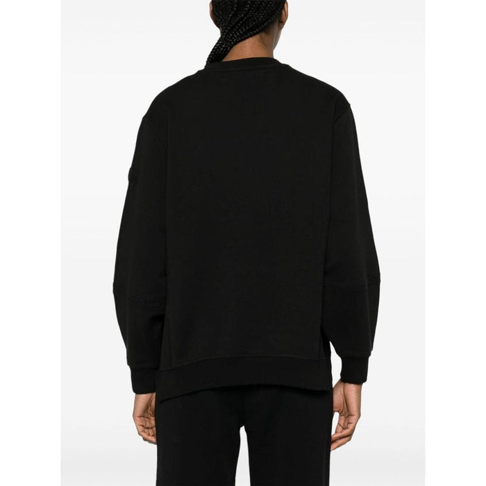 Moncler Logo Crewneck Sweatshirt for Women Black