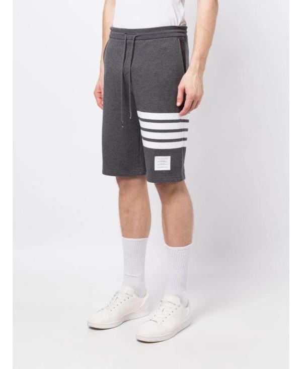 THOM BROWNE Classic Loopback 4-Bar Sweat Shorts Gray Men's