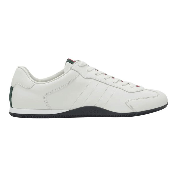 GUCCI Shift Men’s Leather Low-Top Sneakers White Navy