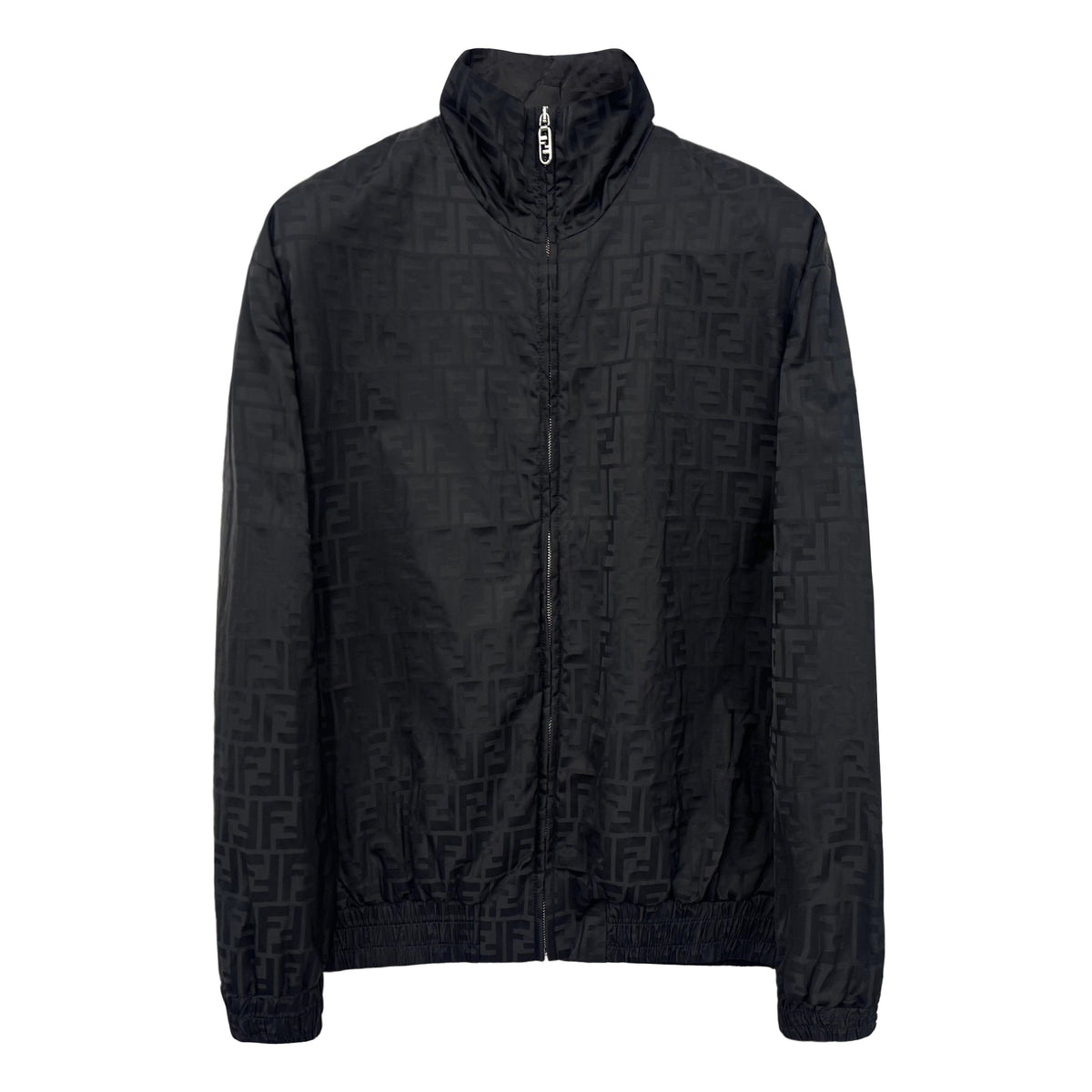 FENDI FF Logo Nylon Bomber Jacket for Men FAA951