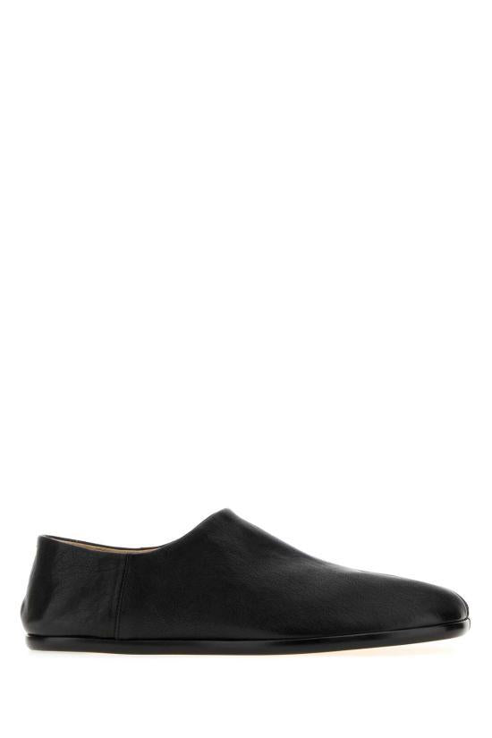 Maison Margiela Black Leather Low-Top Sneakers