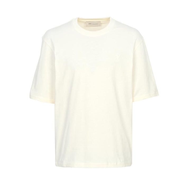 AMI Unisex Short Sleeve T-Shirt White Cotton Top