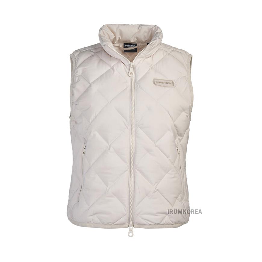 Duvetica FW24 Women’s Zeka Logo Puffer Vest VDDV30145K0001 IVS