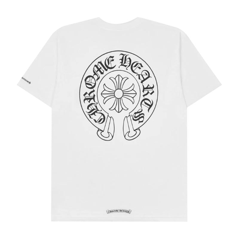 Chrome Hearts Horseshoe Logo Pocket Short Sleeve T-Shirt White