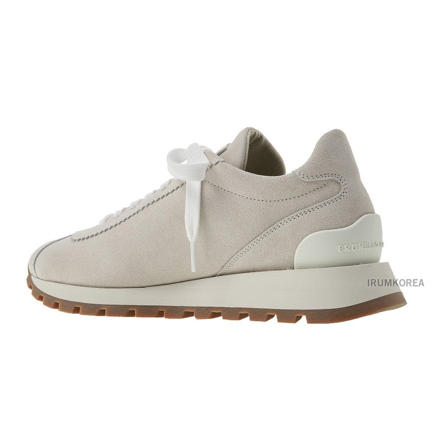 Brunello Cucinelli Shiny Tab Leather Low Top Sneakers Women’s MZSFG2110 C159