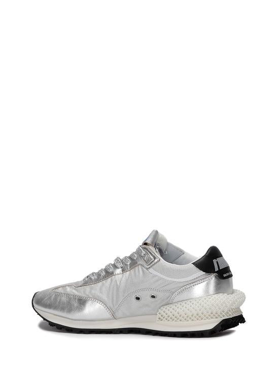 GOLDEN GOOSE White Leather Low-Top Sneaker GMF00684F00566760246 SILVER BLACK DOM