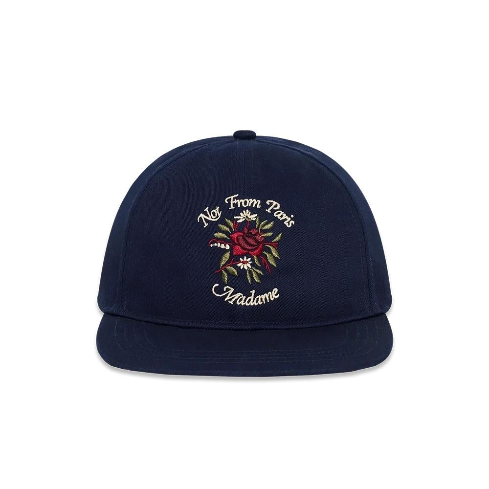 DROLE DE MONSIEUR Rose Slogan Navy Baseball Cap JCP195CO138NY NY