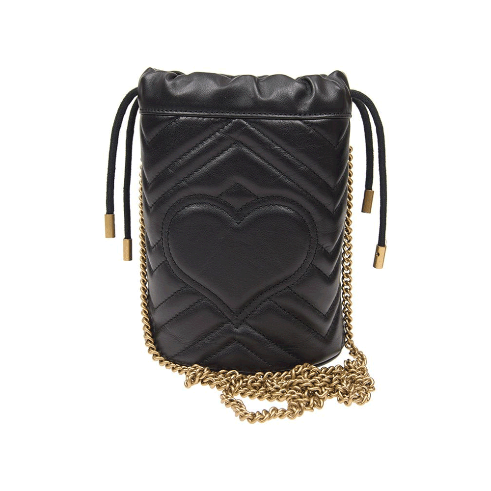 GUCCI Mini Marmont Bucket Shoulder Bag Women 575163