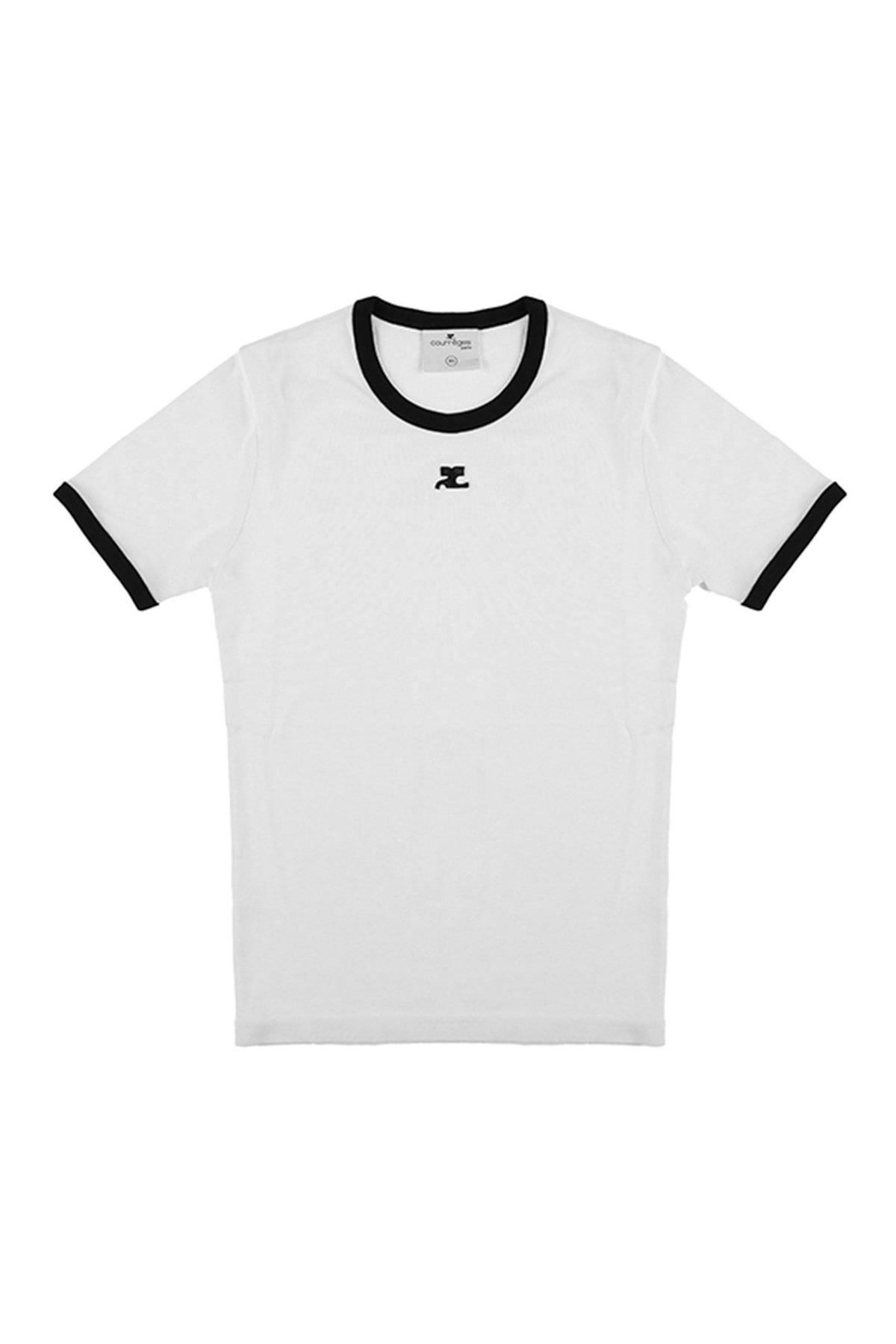 courreges Women’s Short Sleeve T-Shirt VESJTS017 JS0070 0098