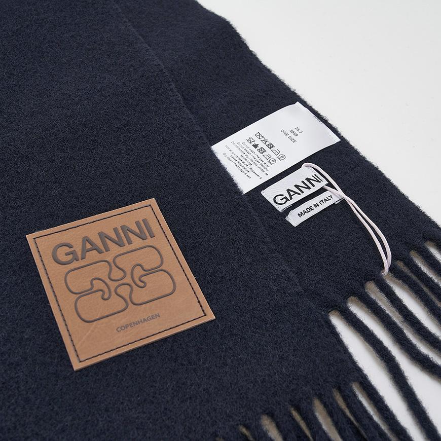 GANNI Women’s Wool Scarf/Muffler A6931 683
