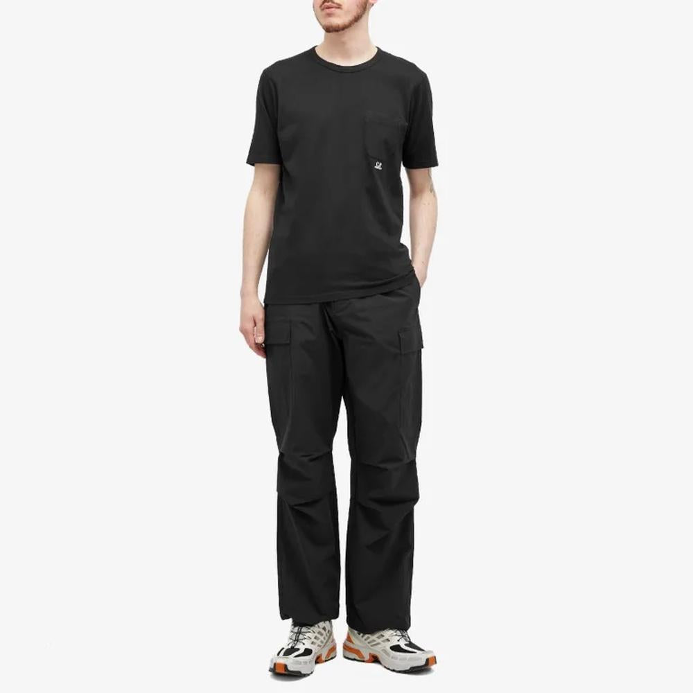 CP Company Pocket Short Sleeve T-Shirt Black Unisex Cotton