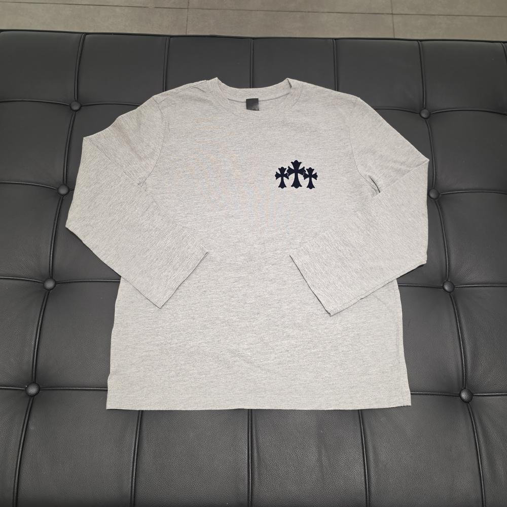 Chrome Hearts Cemetery Long Sleeve T-Shirt Gray