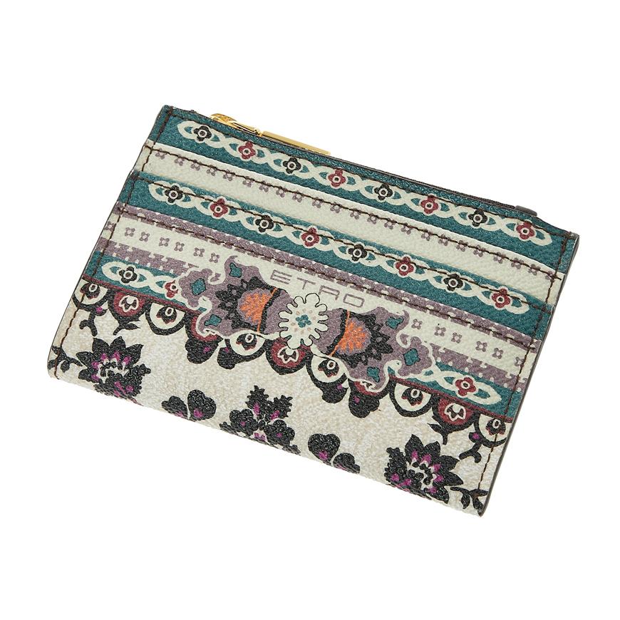 Etro Twister Leather Card Case Wallet for Women 1N497 2547 800