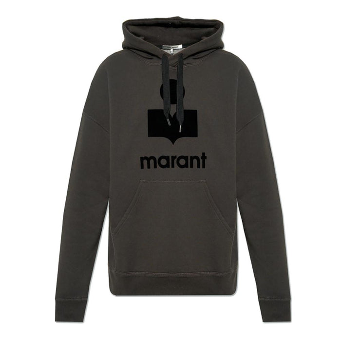 Isabel Marant Logo Fleece Hoodie Men’s Beige
