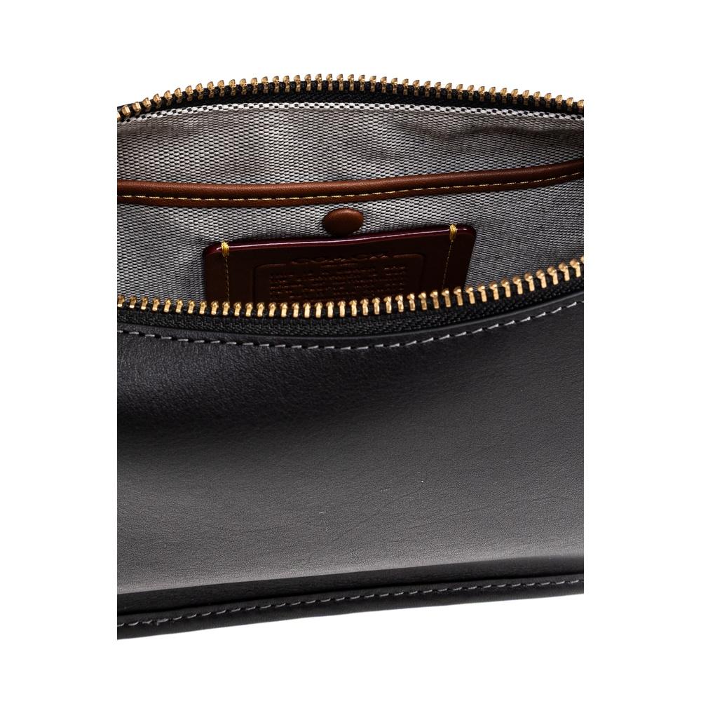 Coach Waverly Shoulder Bag Black Leather