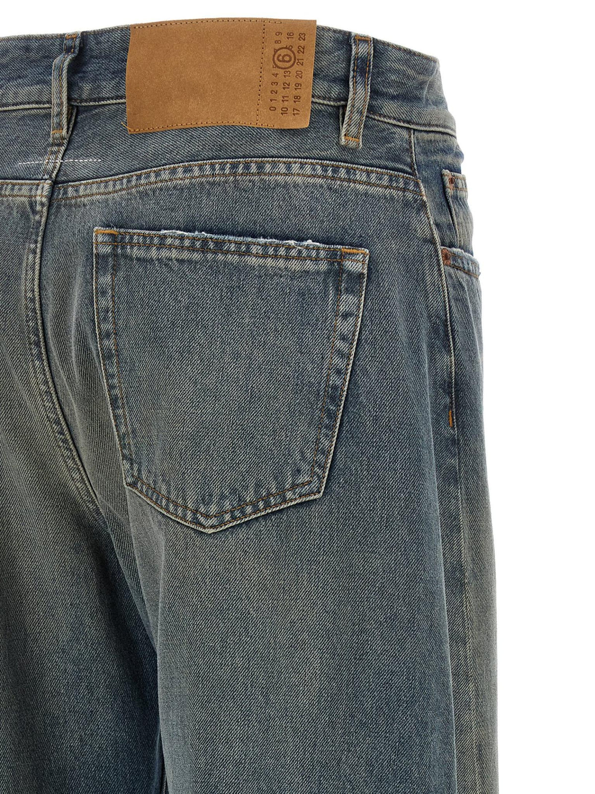 Maison Margiela Blue Denim Cropped Jeans Women’s