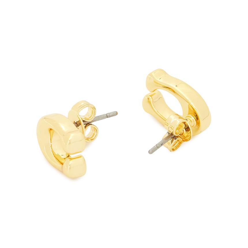 Coach Signature Logo Women’s Stud Earrings 369816 GLD 710