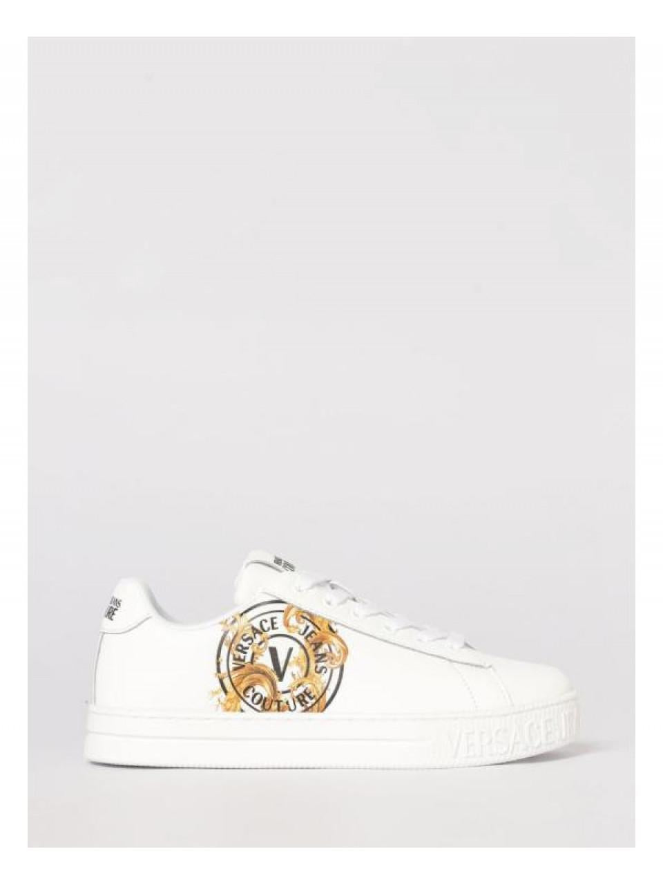 Versace V-Emblem Court 88 Low-Top Sneakers 80VA3SK3 ZPB73 003