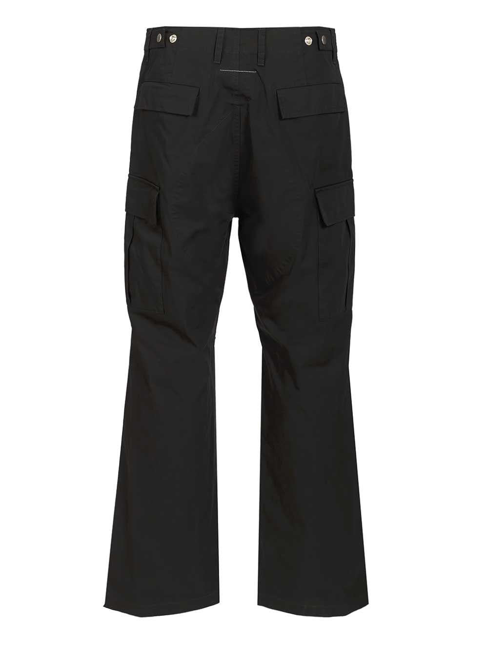 Maison Margiela Black Cotton Cargo Pants