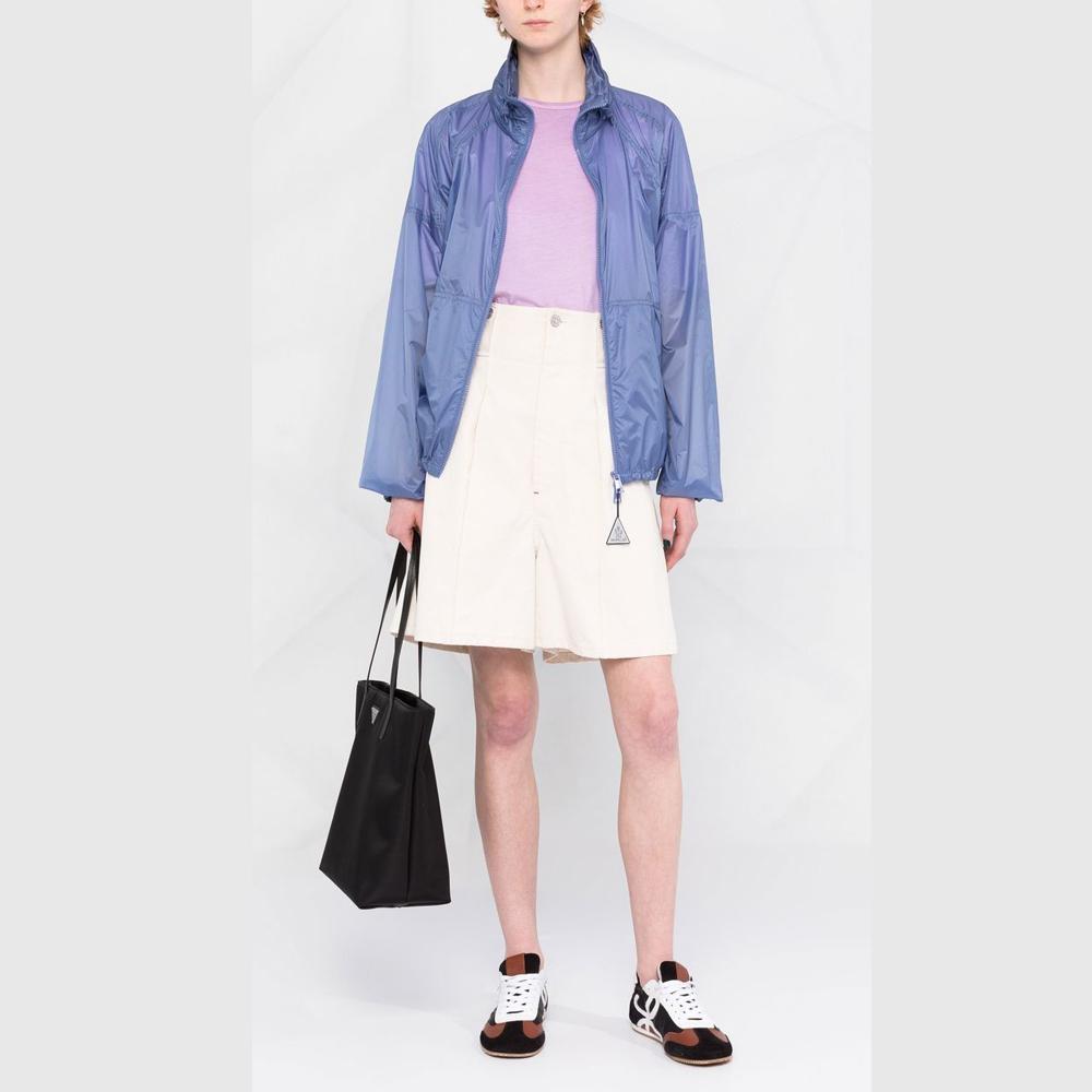 Moncler Women's Sky Blue Purple Logo Jacket 1A001 03 595YT 70D