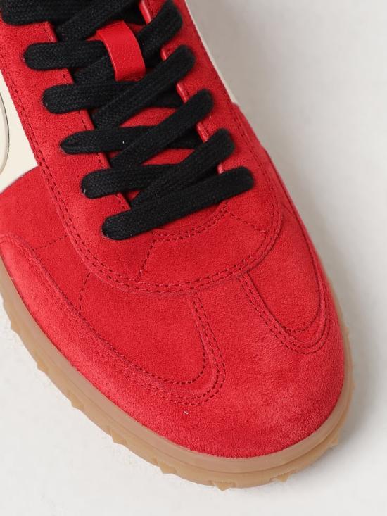 VALENTINO Garavani Leather Low- 6Y2S0H77LALRJA6Y2S0H77LALRJA CORAL RED IVORY DOM