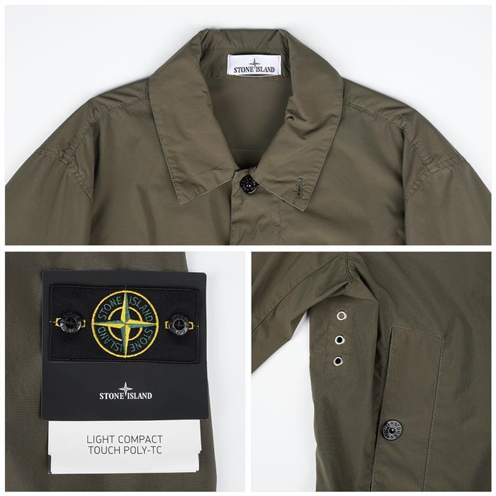 STONE ISLAND Logo Patch Light Compact Jacket K1S154100025 S0042 V0054