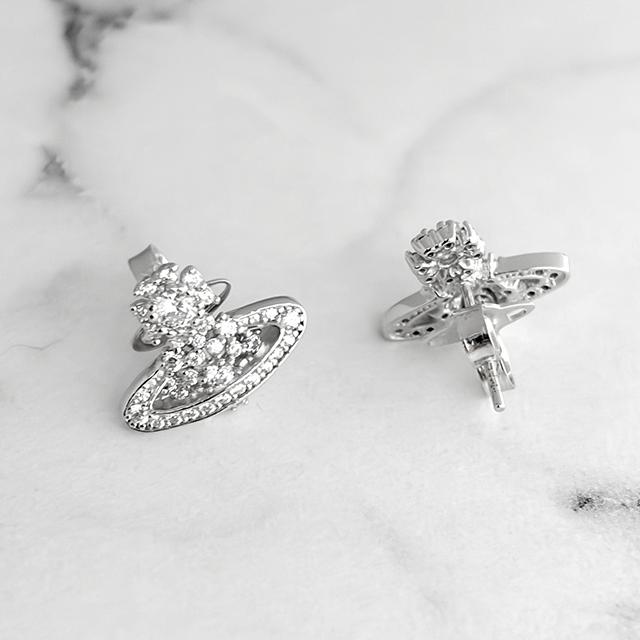 Vivienne Westwood Narcissa Logo Earrings 62010317 01P102 P102