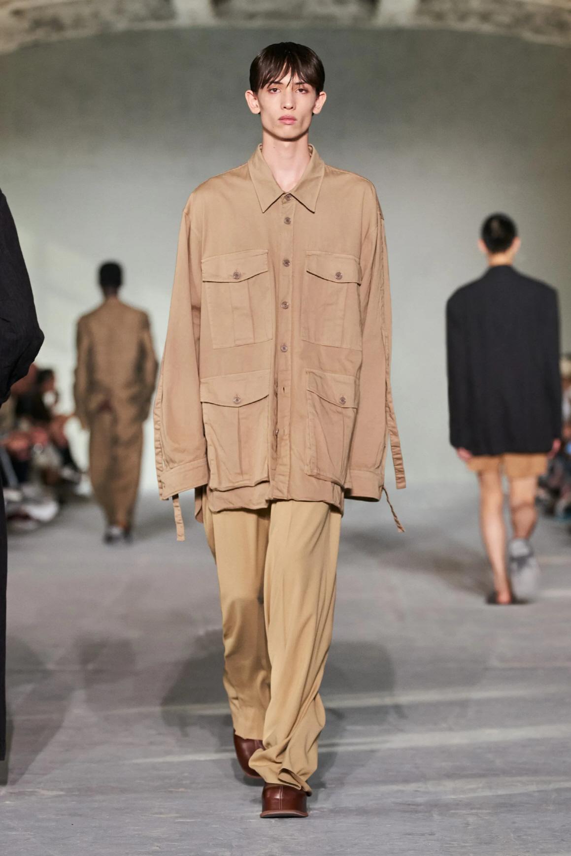 Dries Van Noten Garment-Dyed Cotton Twill Long-Sleeve Shirt 241 020722 8336 103