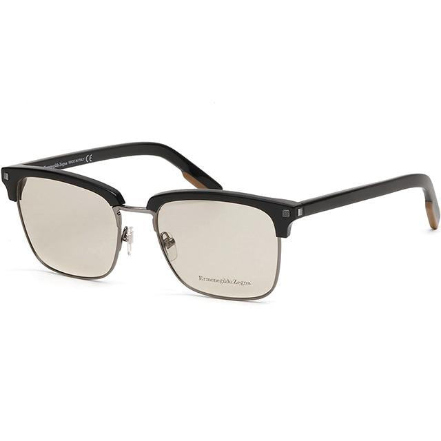 Zegna Half Rim Acetate Optical Eyeglasses UV Protection Lens EZ5139 001