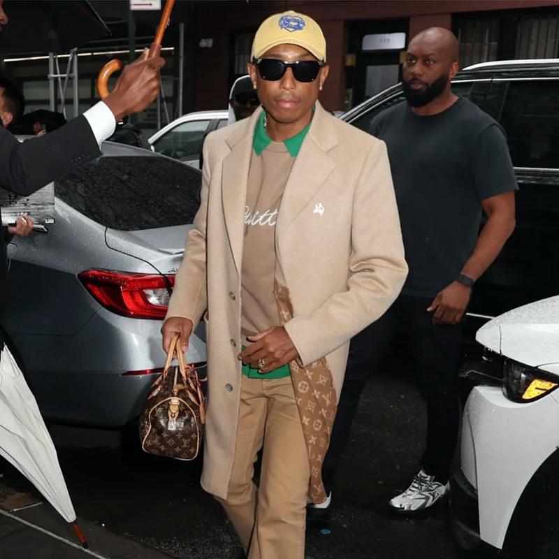 Louis Vuitton Pharrell Williams Embroidered Cotton Crewneck Sweatshirt Brown