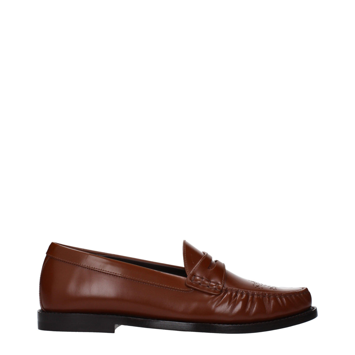 CELINE Leather Loafers Men’s Black Dress Shoes