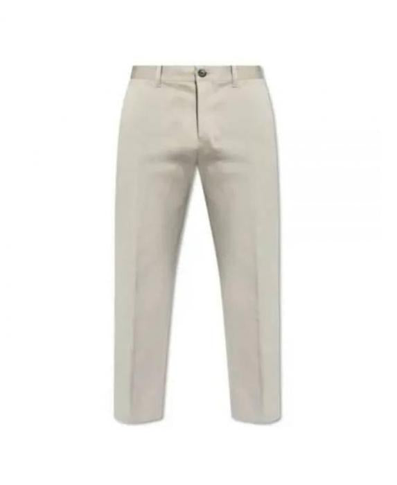 AMI Straight Chino Trousers Sand Color Men’s Pants
