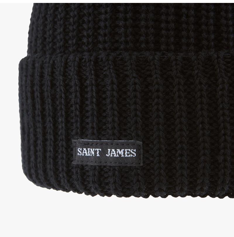 A.P.C. Unisex Knit Beanie Hat Navy 9466 NOIR
