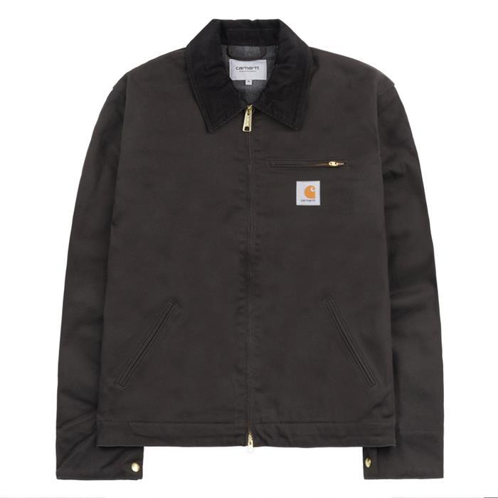 Carhartt Detroit Jacket Black Cotton Duck Work Coat for Men