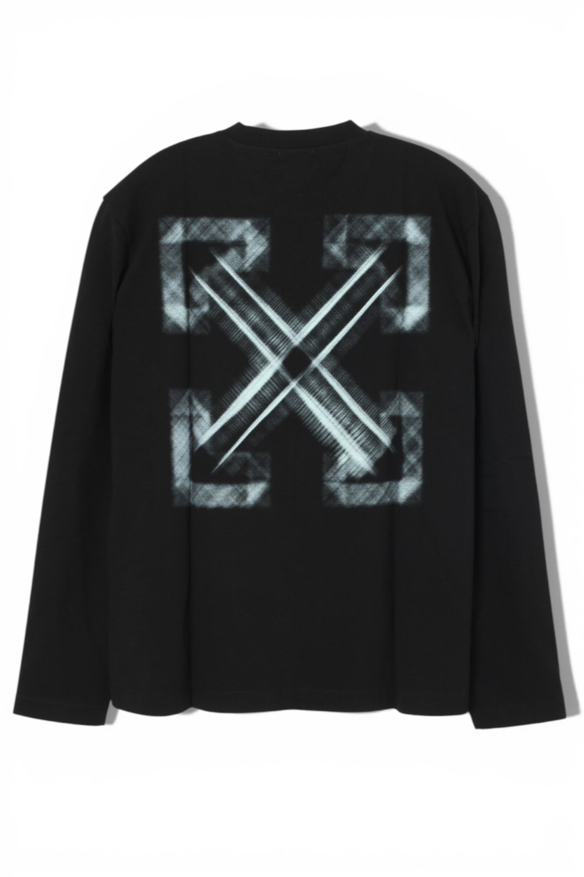 OFF WHITE Black Vibe Arrow Long Sleeve T-Shirt Unisex OMAB086S25JER0031041
