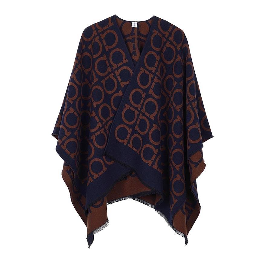Ferragamo Gancini Wool Cape for Women 32 0385 CAPE ISSACA 0755829