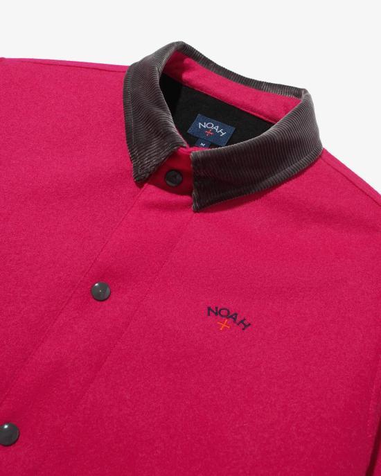 Noah Raspberry Zip Jacket for Men NOAU232 MRJP 128