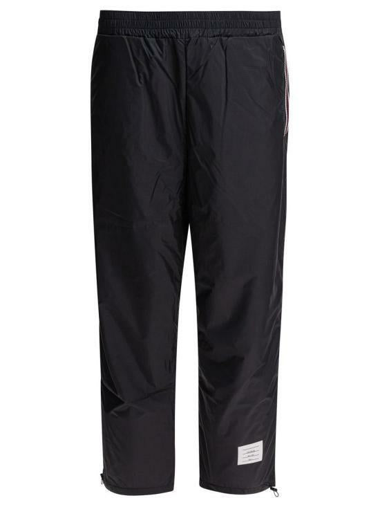 THOM BROWNE Ripstop Cricket Stripe Classic Pants Navy