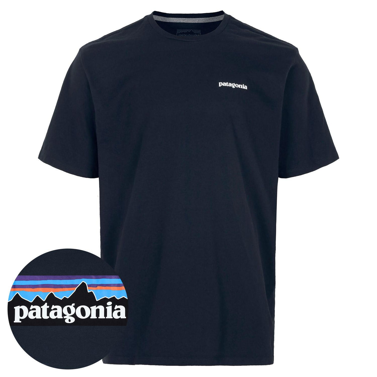 patagonia New Navy P-6 Logo Responsibili-Tee T-Shirt for Men