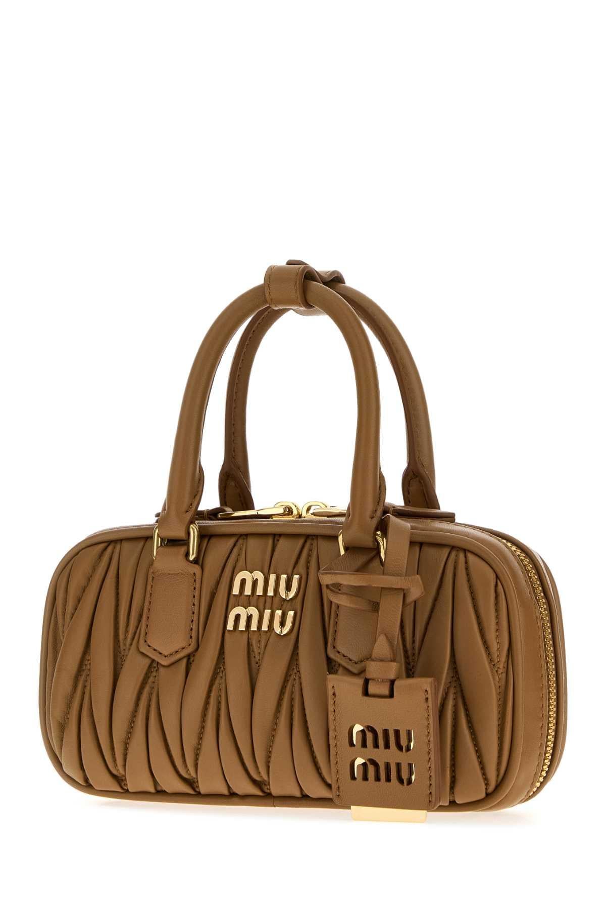 Miu Miu Leather Tote Bag Black