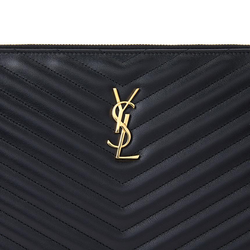 Saint Laurent Monogram Matelasse Women's Clutch Bag 440222 CWU01 1000