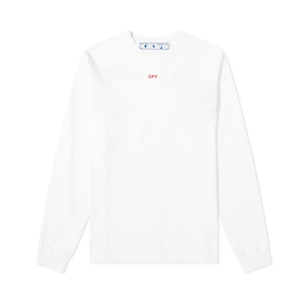 OFF WHITE 15th Anniversary Back Spray Print T-Shirt White/ OMAB001E20JER004 0125